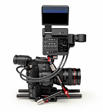 Zicro Coldshoe with Canon C300 Camera Setup